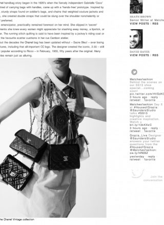 Rewind Vintage featured in matchesfashion.com black and white