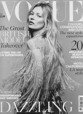 Rewind Vintage featured in British Vogue magazine black and white