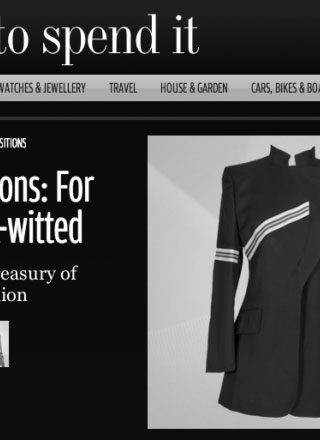 Rewind Vintage featured in How to Spend It magazine black and white