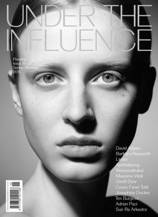 Rewind Vintage featured in Under the Influence magazine black and white